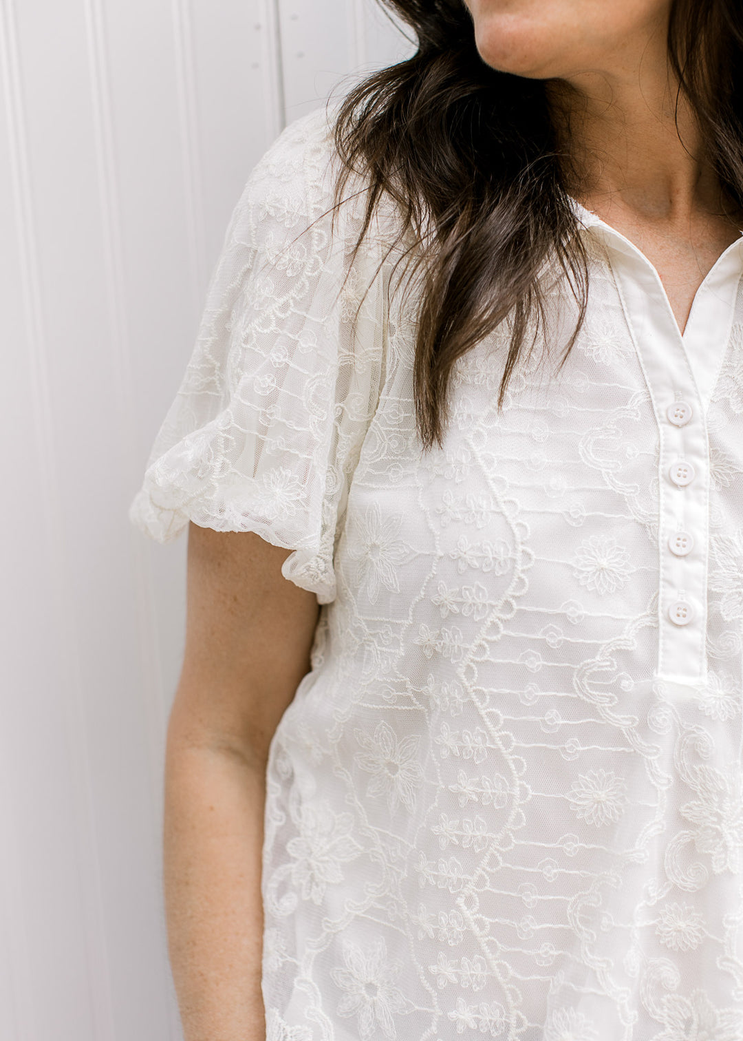 Ivory Whisper Lace Top