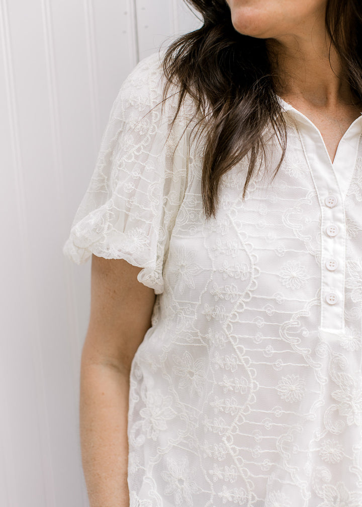 Ivory Whisper Lace Top