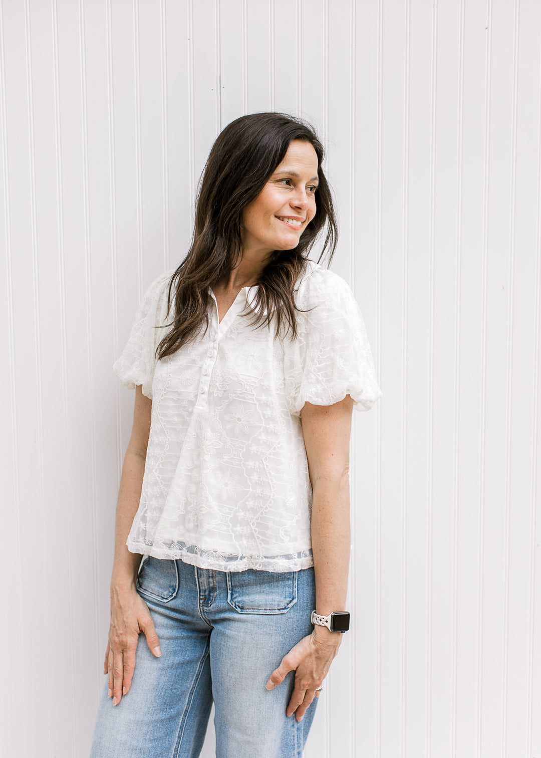 Ivory Whisper Lace Top