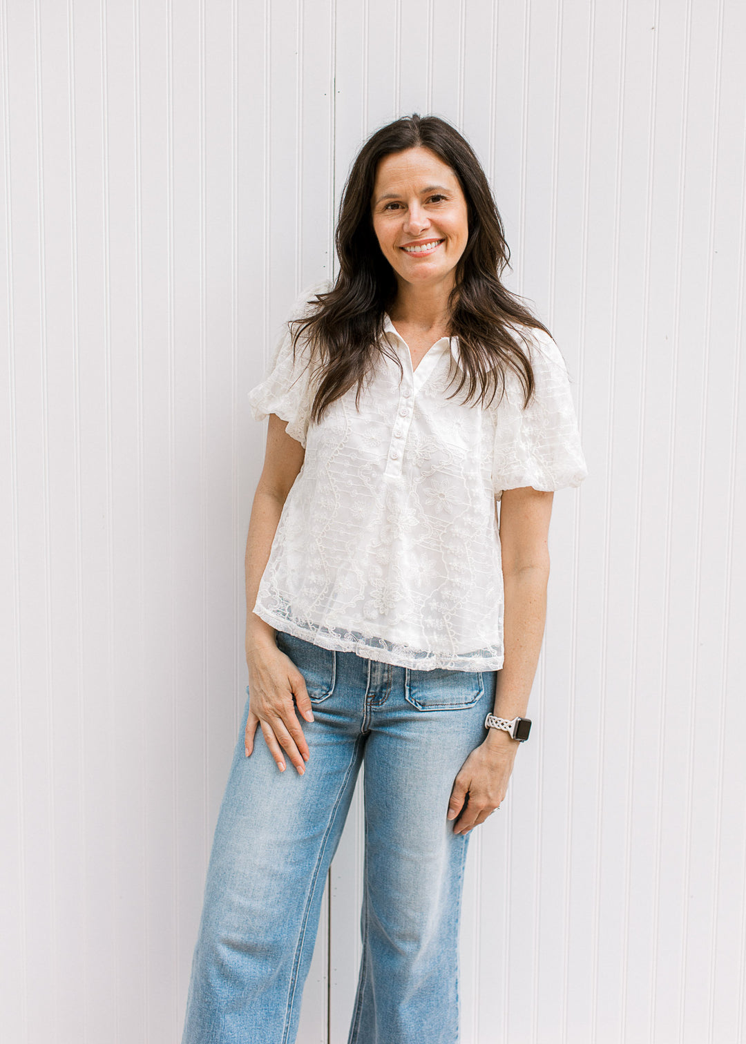 Ivory Whisper Lace Top