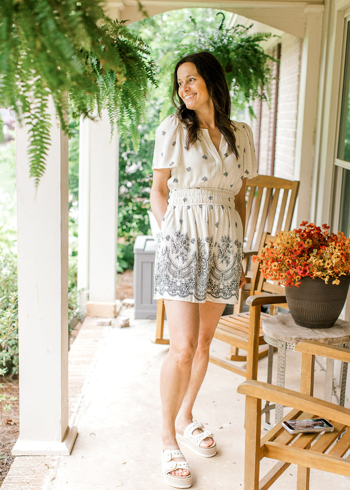 Ivory White Romper