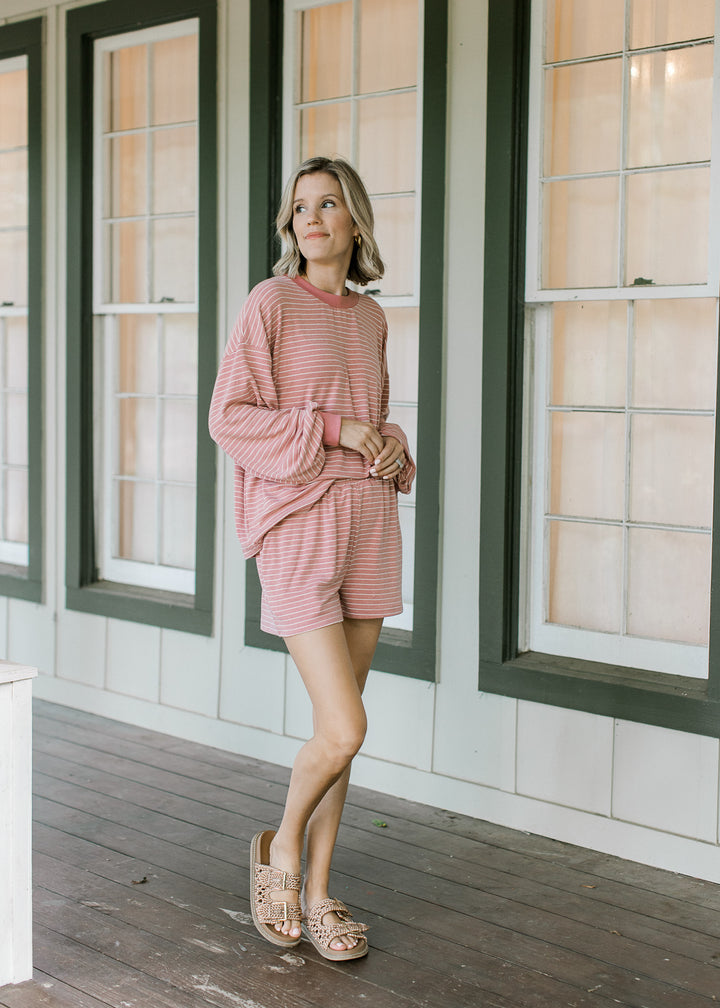 Joan Blush Striped Set