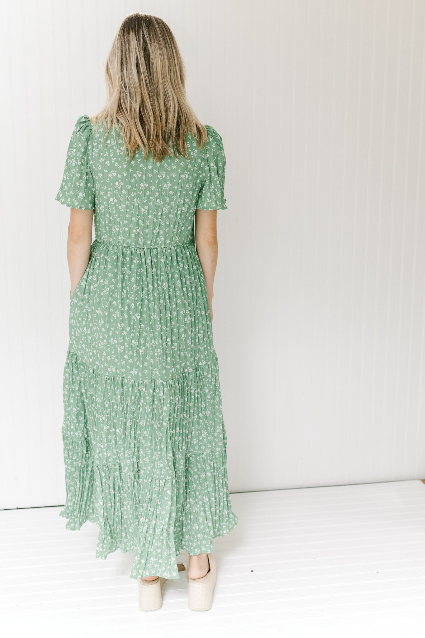 X Kelly's Green Floral Maxi Dress