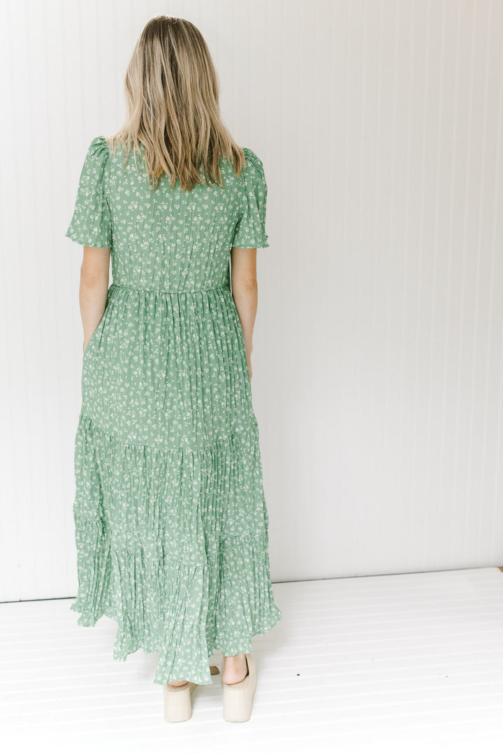 X Kelly's Green Floral Maxi Dress