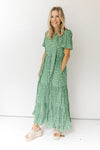 X Kelly's Green Floral Maxi Dress
