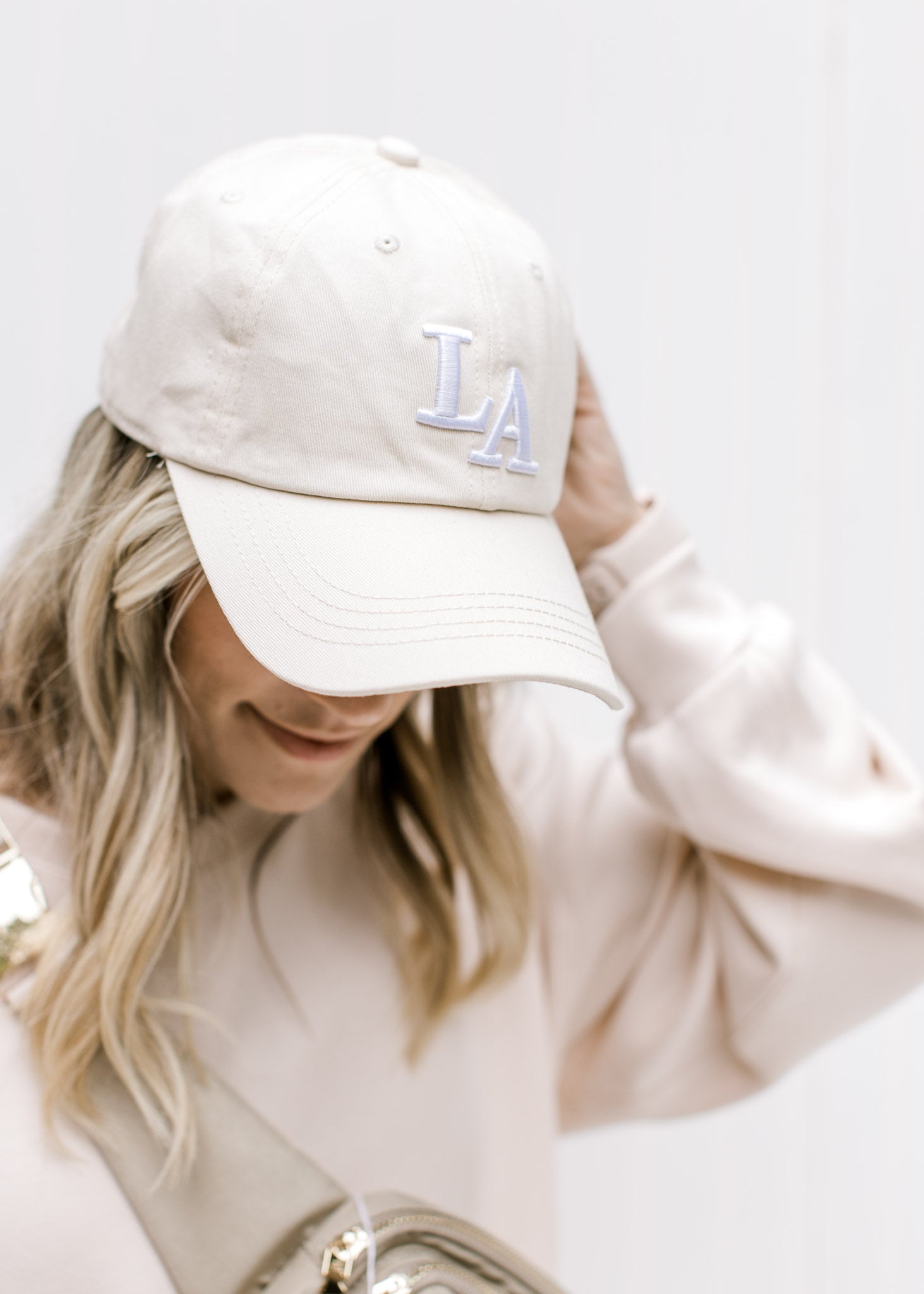 X LA Hat in Tan