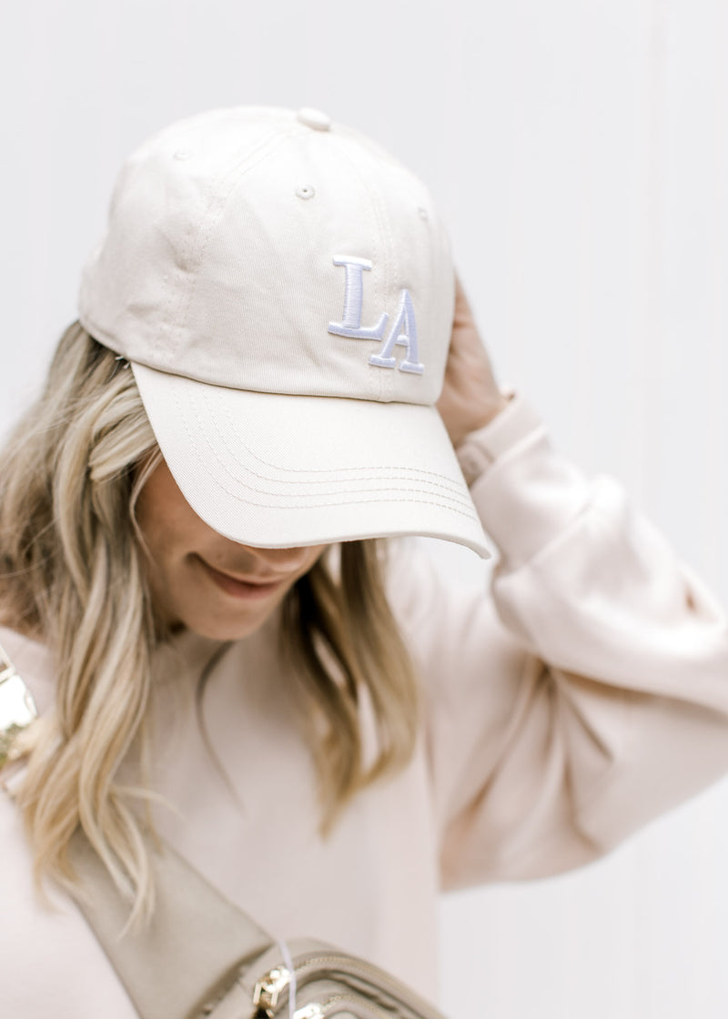 X LA Hat in Tan