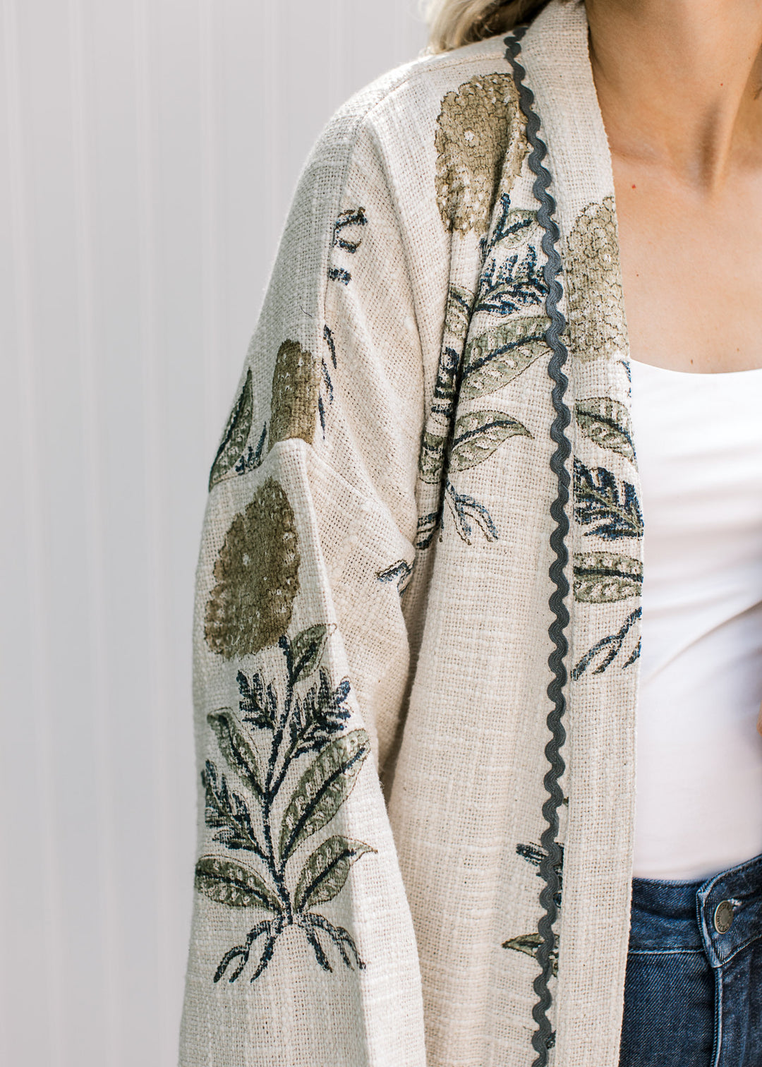 Linen Leaf Kimono
