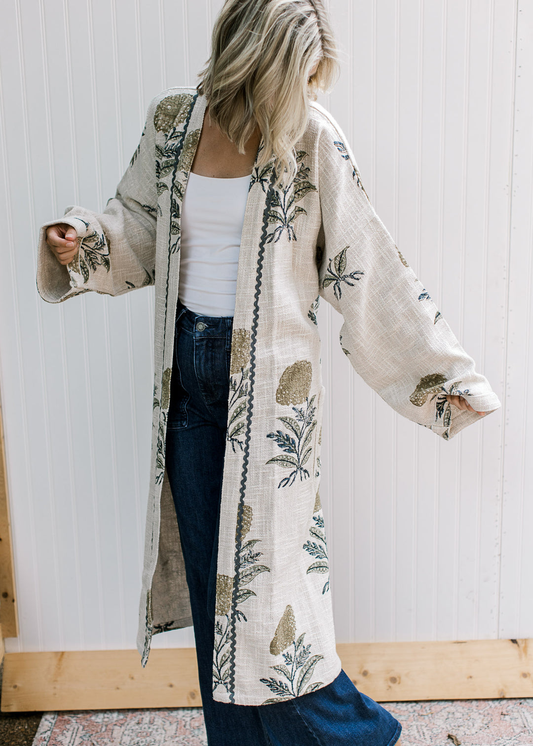Linen Leaf Kimono