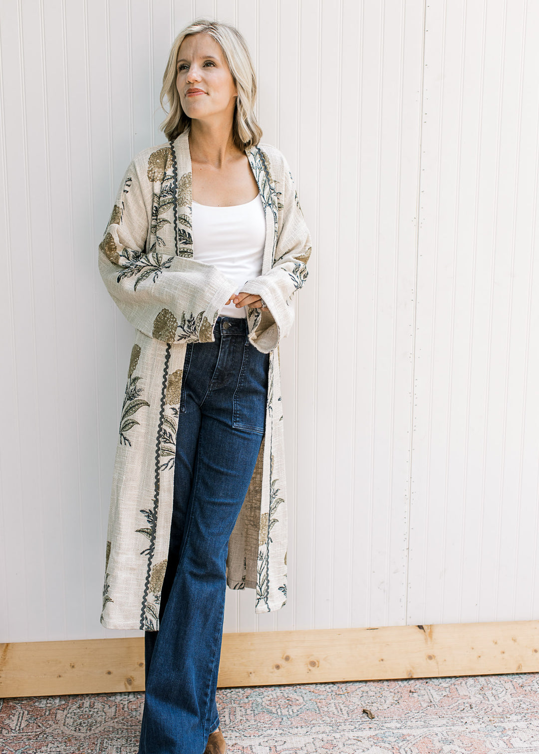 Linen Leaf Kimono