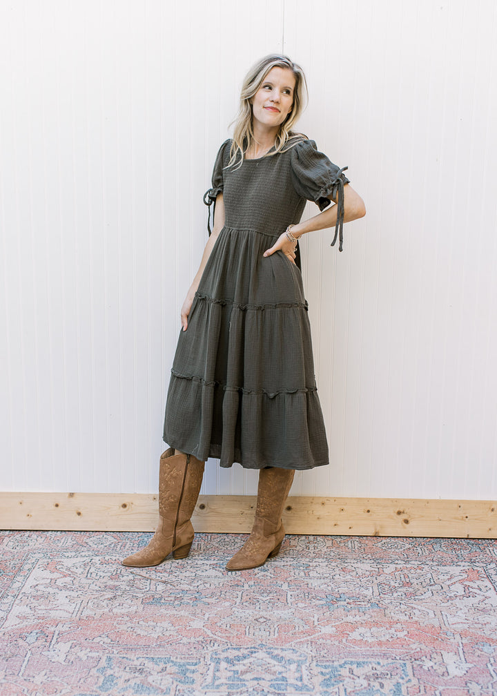 Merritt Gray Smocked Dress