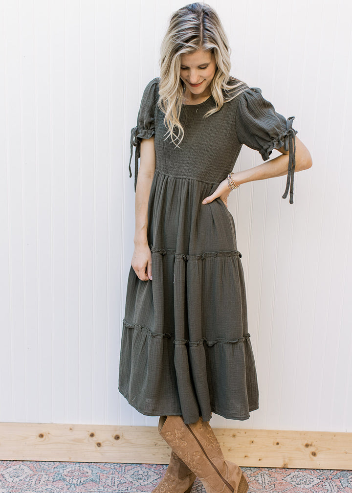 Merritt Gray Smocked Dress