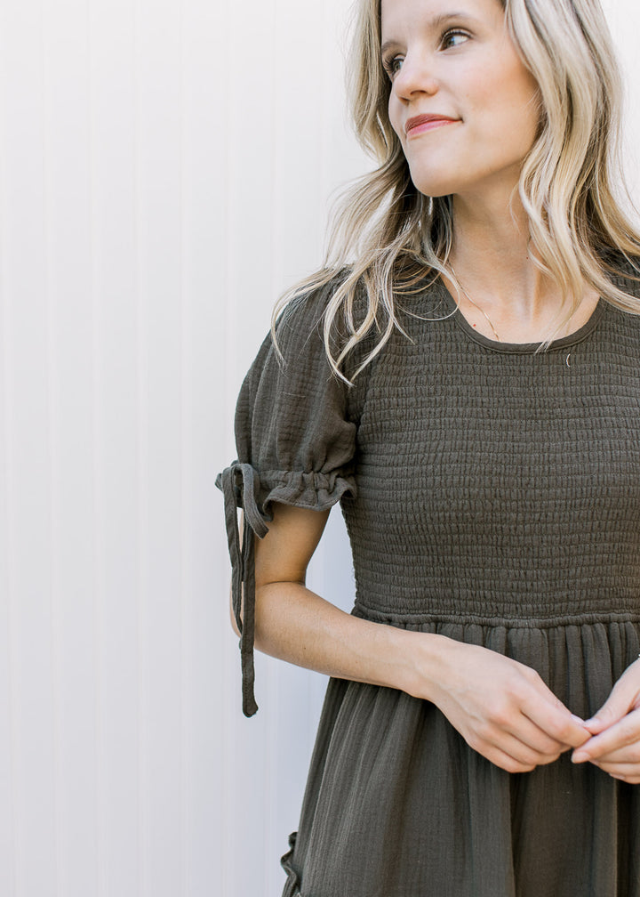Merritt Gray Smocked Dress