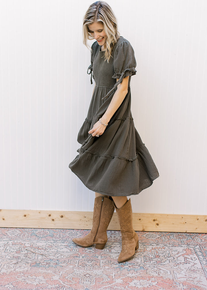Merritt Gray Smocked Dress