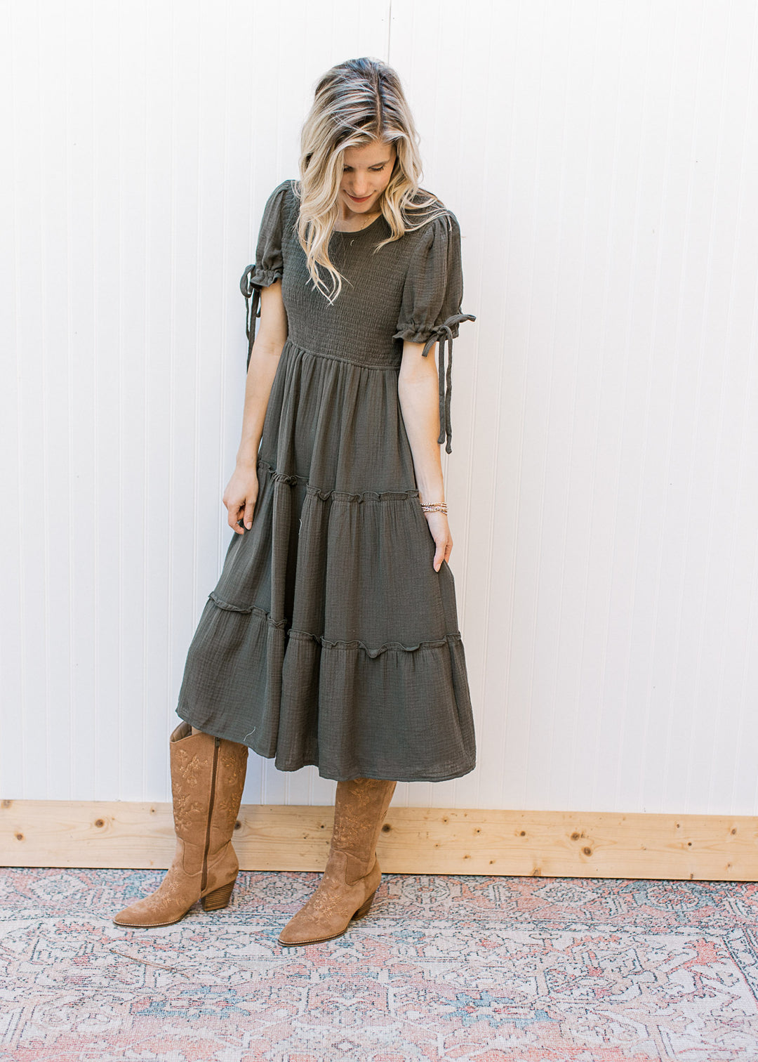 Merritt Gray Smocked Dress