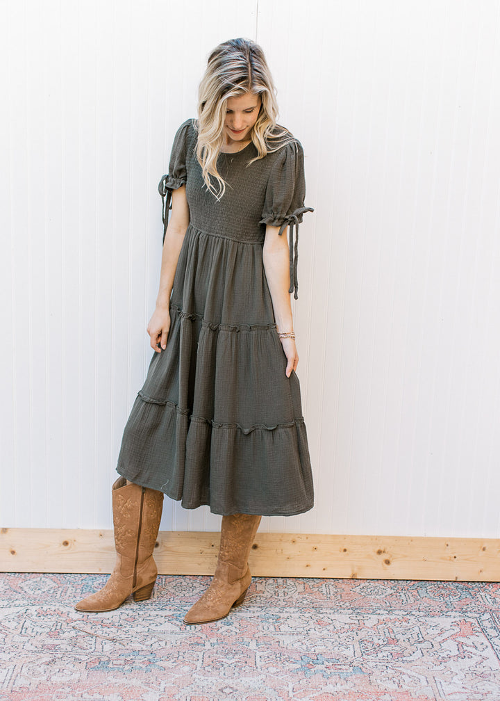 Merritt Gray Smocked Dress