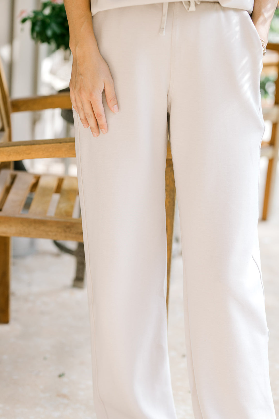 Mocha cream quarter zip set