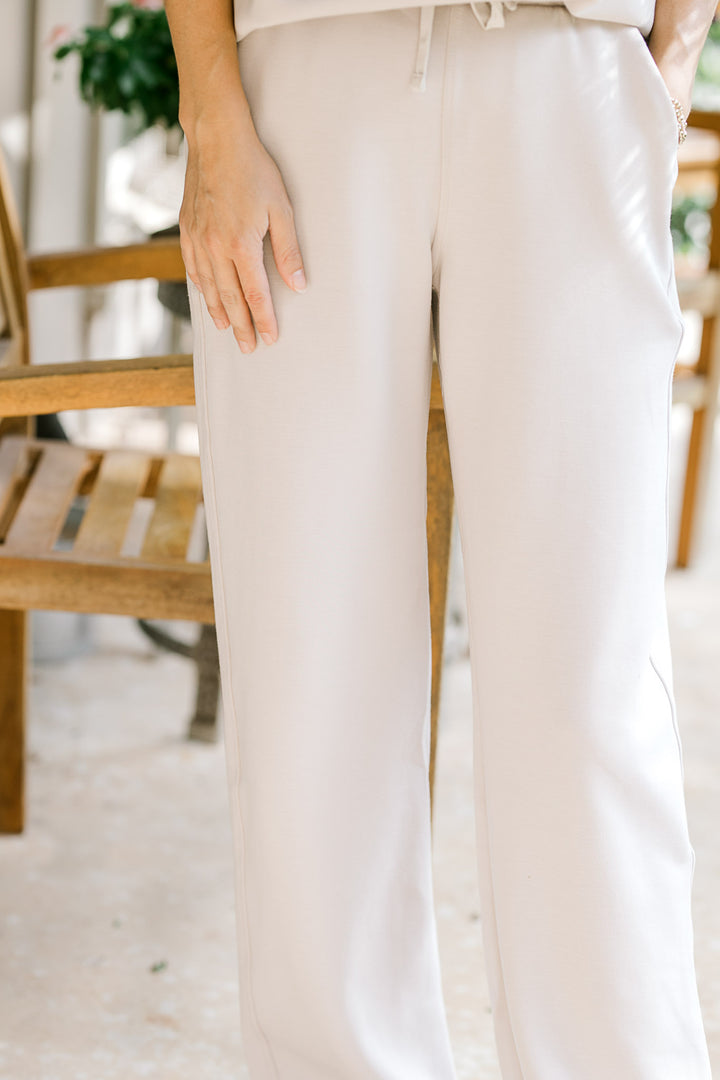 Mocha cream quarter zip set