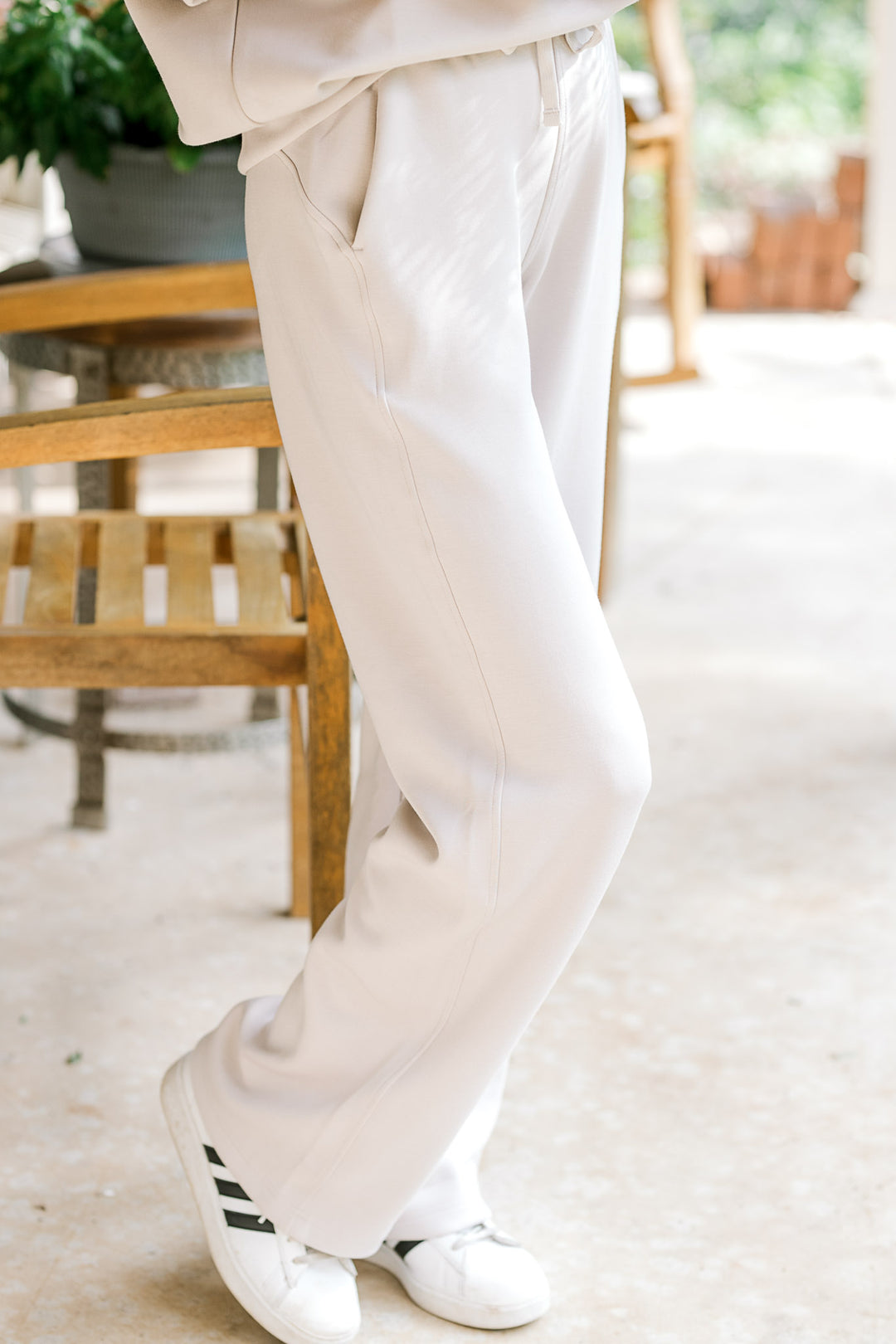 Mocha cream quarter zip set