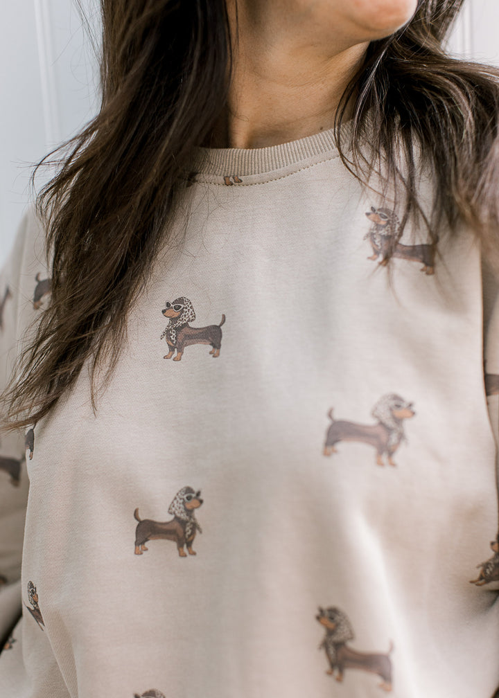 Mocha Dachshund Sweatshirt