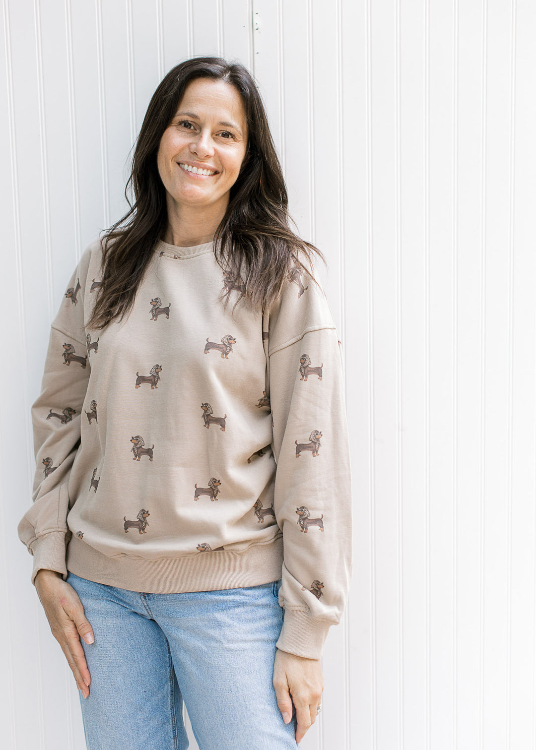 Mocha Dachshund Sweatshirt