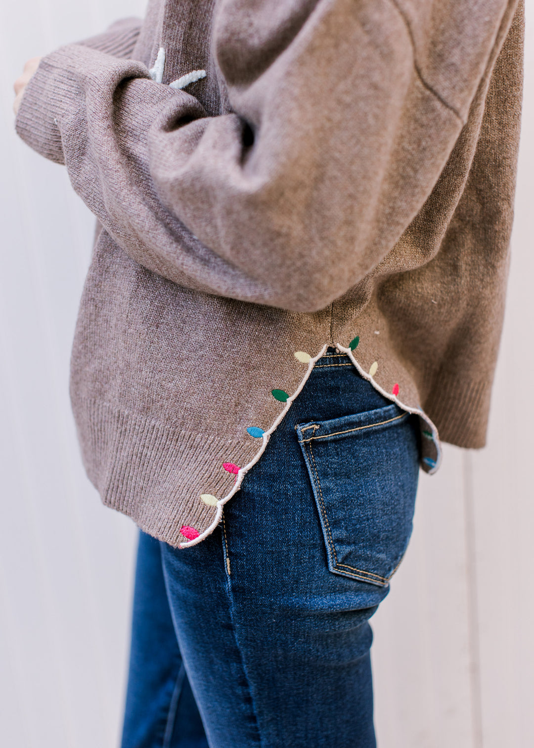 Mocha Peace and Joy Sweater