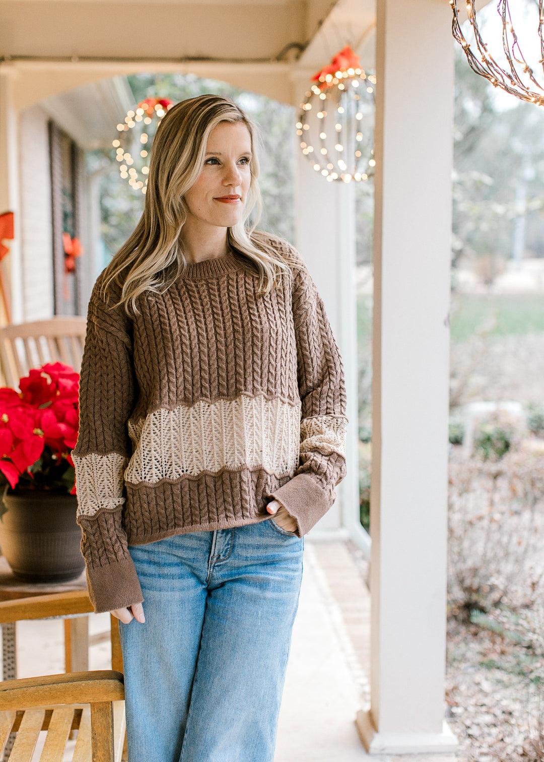 Mocha Stripe Sweater