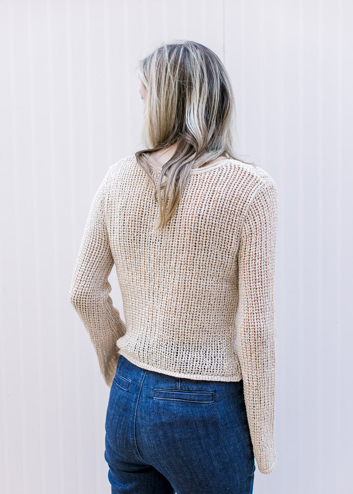 Natural Crochet Knit Cardigan