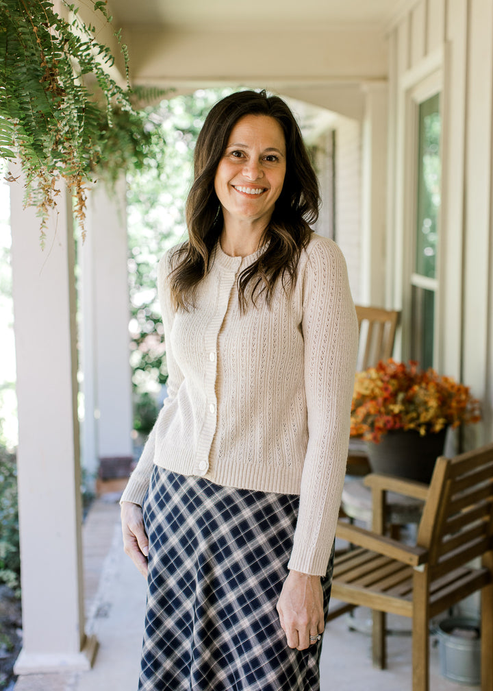 Natural Woven Cardigan