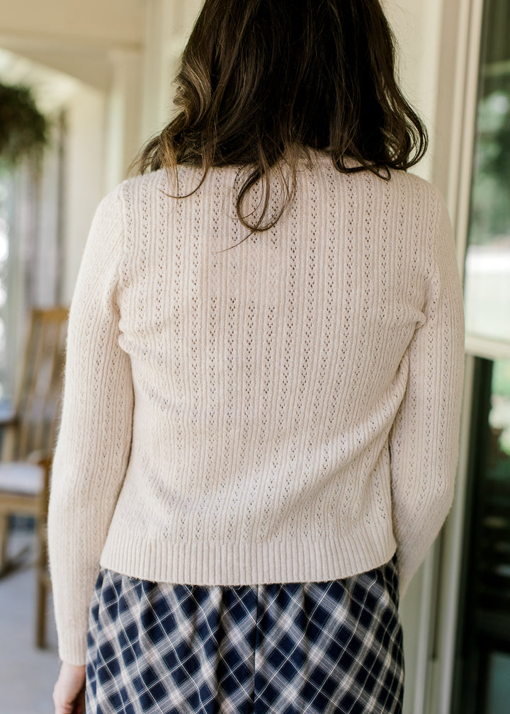 Natural Woven Cardigan