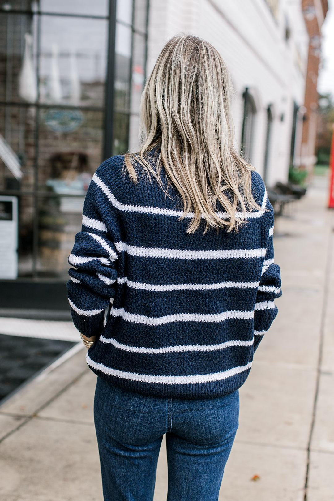 Navy Stripe Sweater