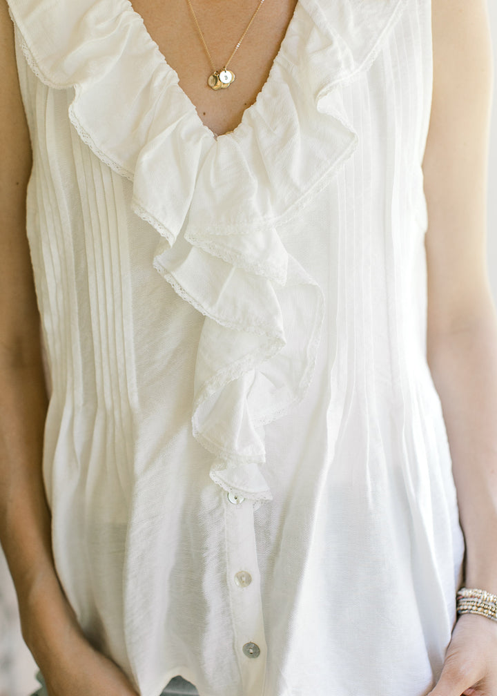 Off White Pleats Top