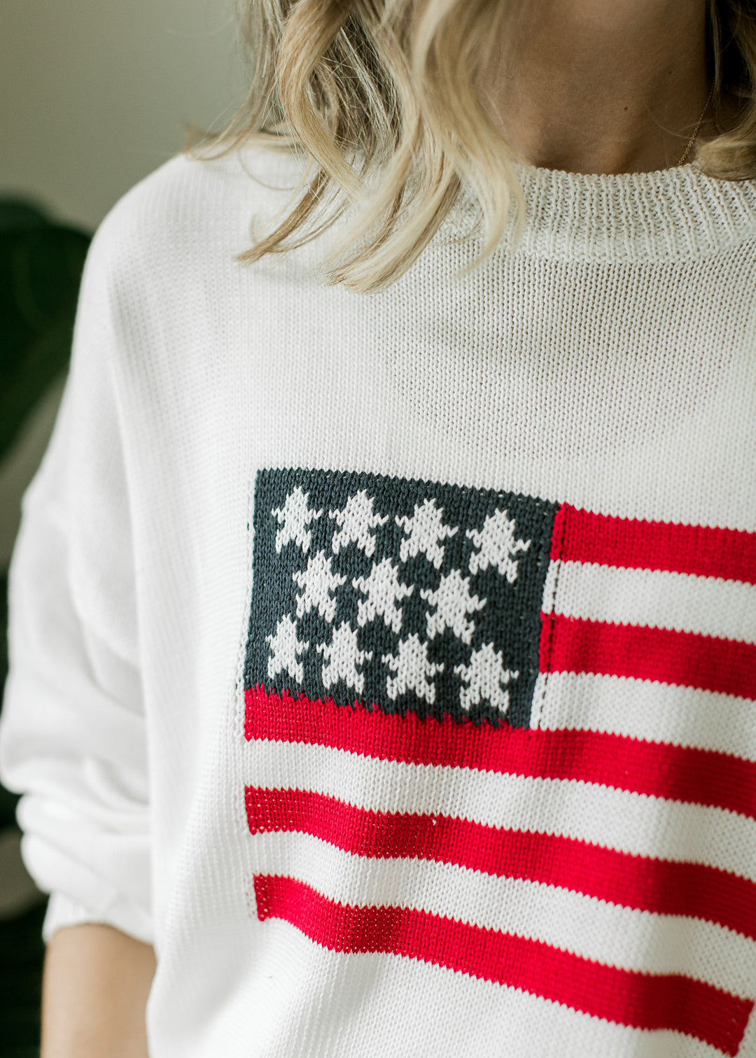 Over Sized USA Flag Sweater