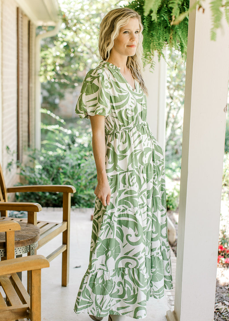 Palm Leaf Dress Epiphany Boutique