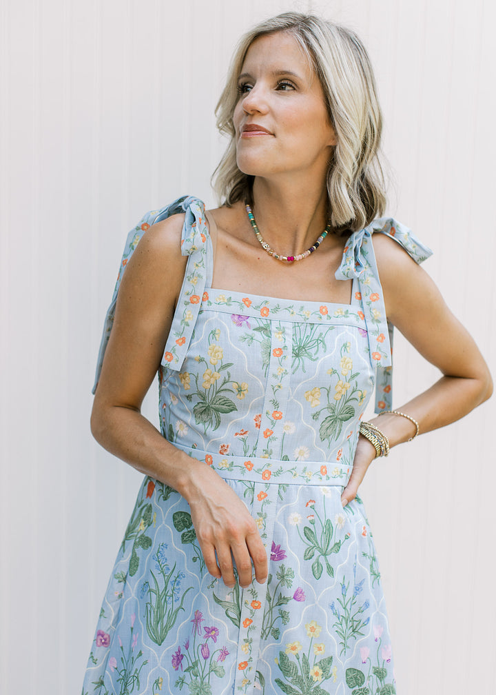 Parasol Blue Floral Dress