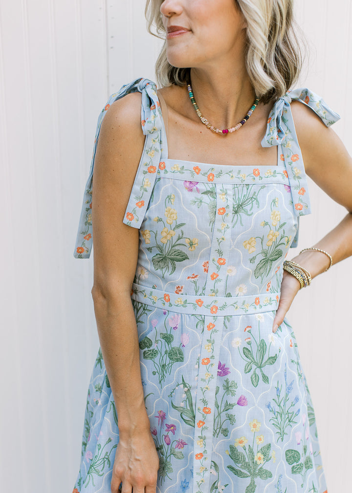 Parasol Blue Floral Dress