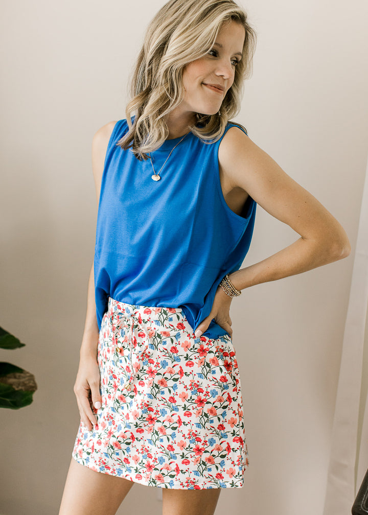 Patriotic Blooms Skort