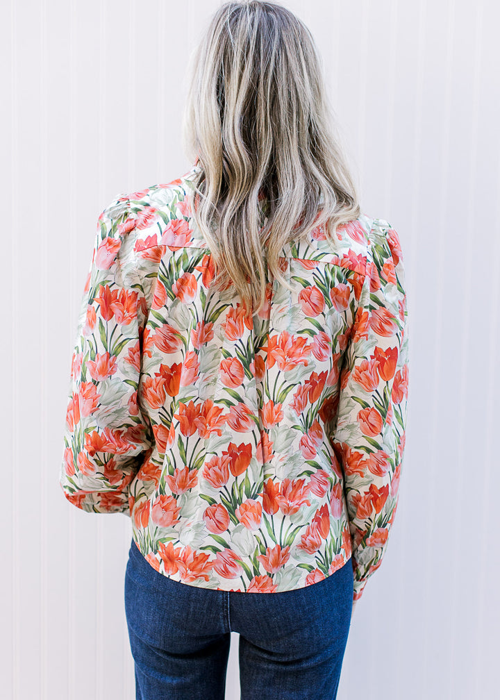 Peach Tulip Top