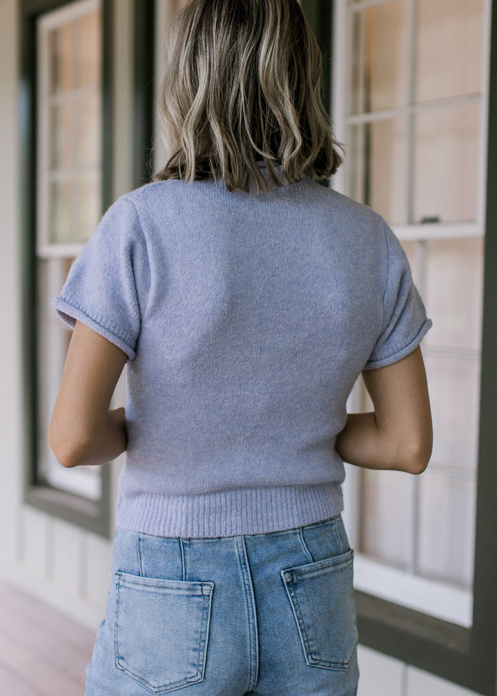 Periwinkle Fuzzy Sweater