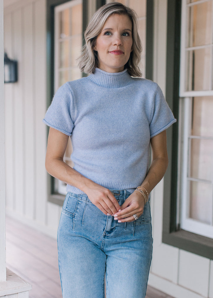 Periwinkle Fuzzy Sweater
