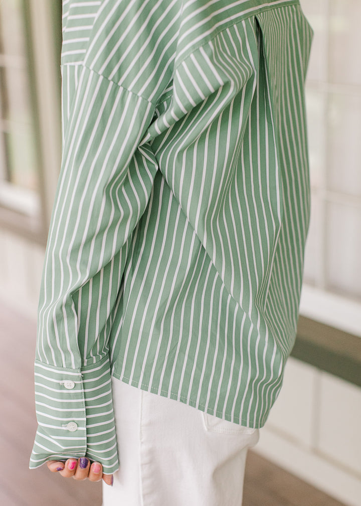 Pistachio Stripe Top
