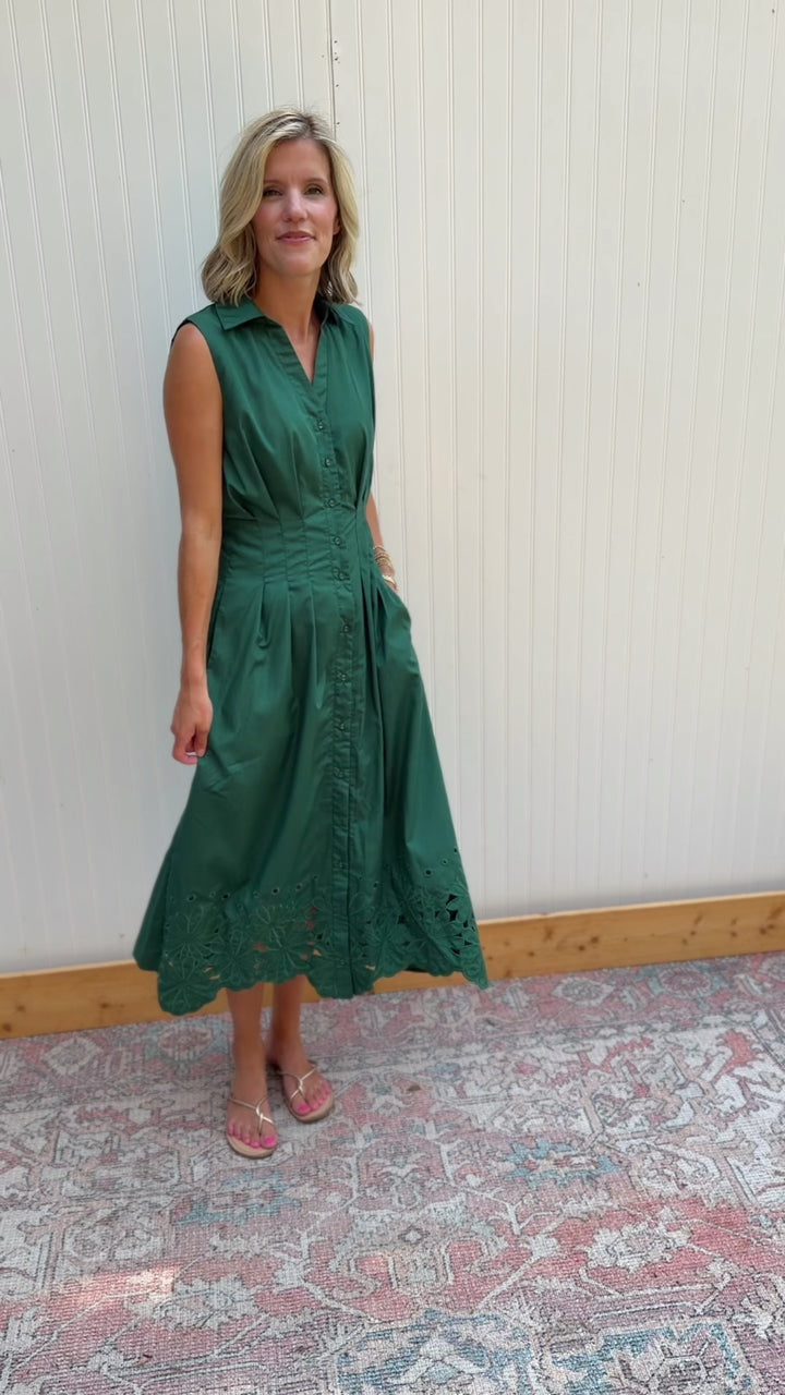 Gracelyn Green Dress