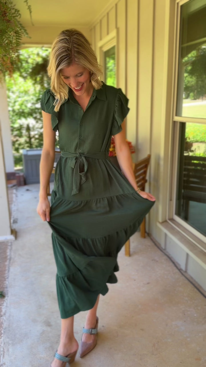 Goldie Dress in Shamrock Dress
