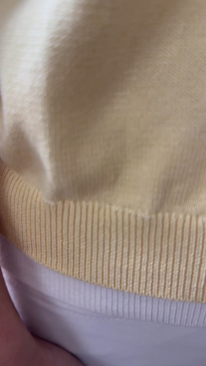 Butter Yellow Short Sleeve Cardigan