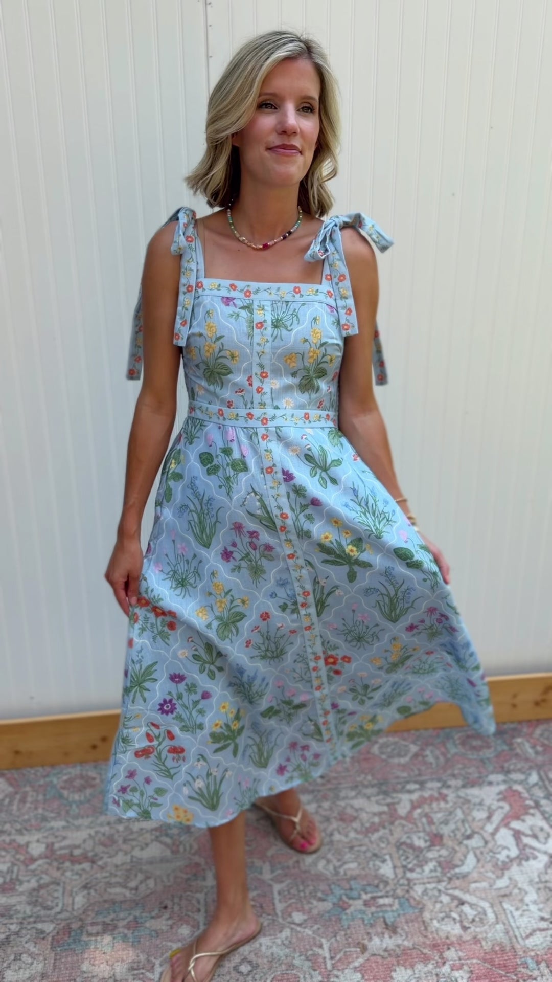Parasol Blue Floral Dress