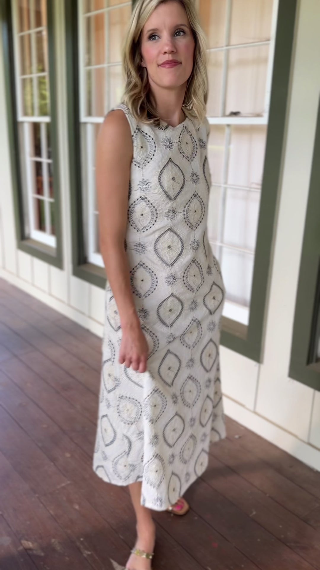 Diamond Embroidered Dress