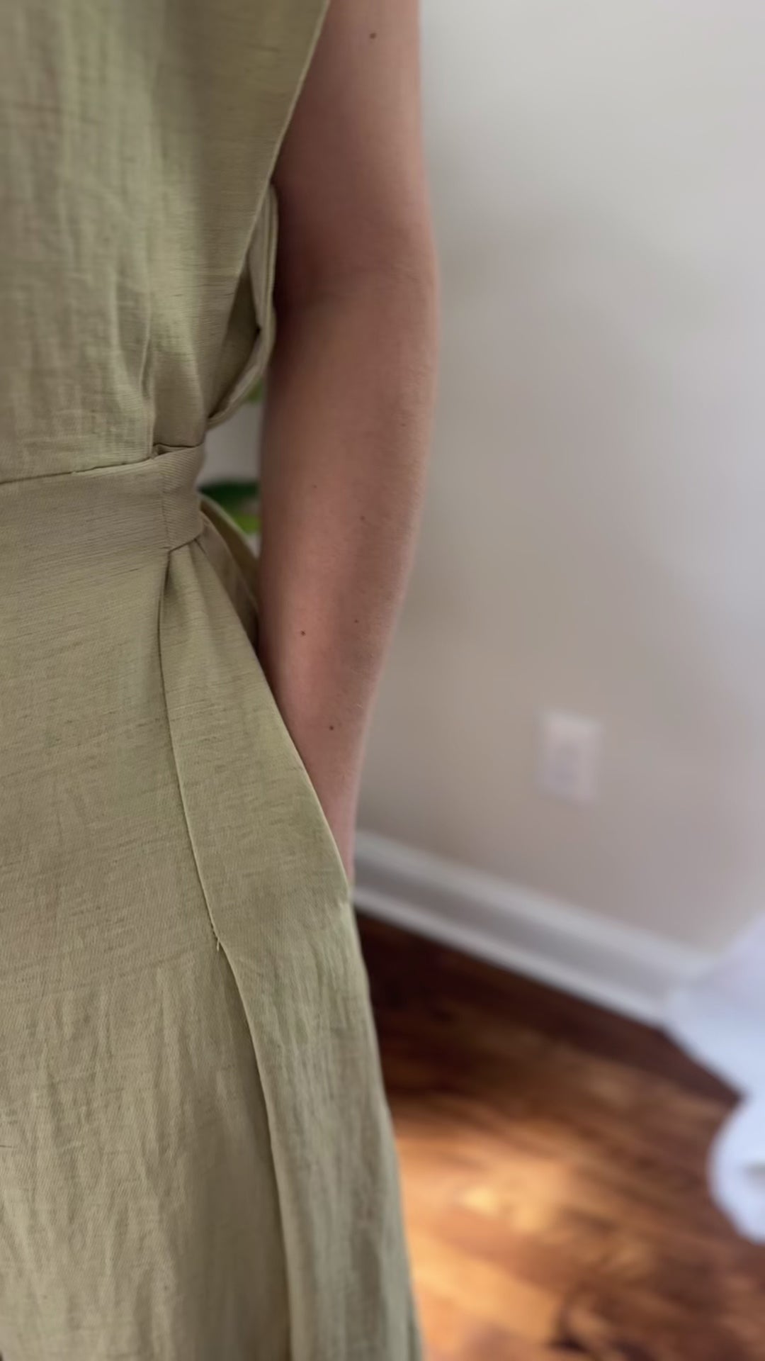 Light Olive Shirt Dress