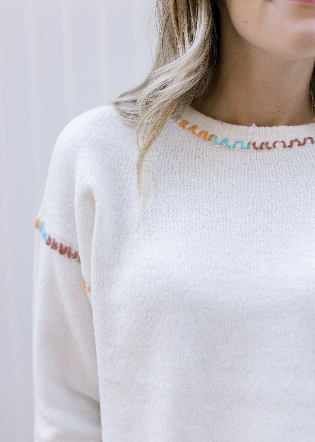 Rainbow Stitch Sweater