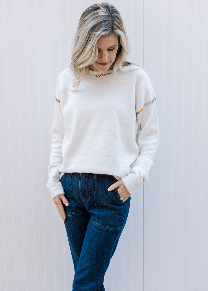 Rainbow Stitch Sweater