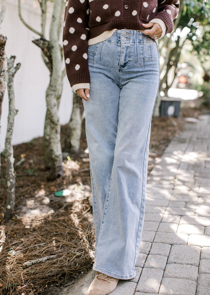 Risen Hi Front and Back Dart Jean